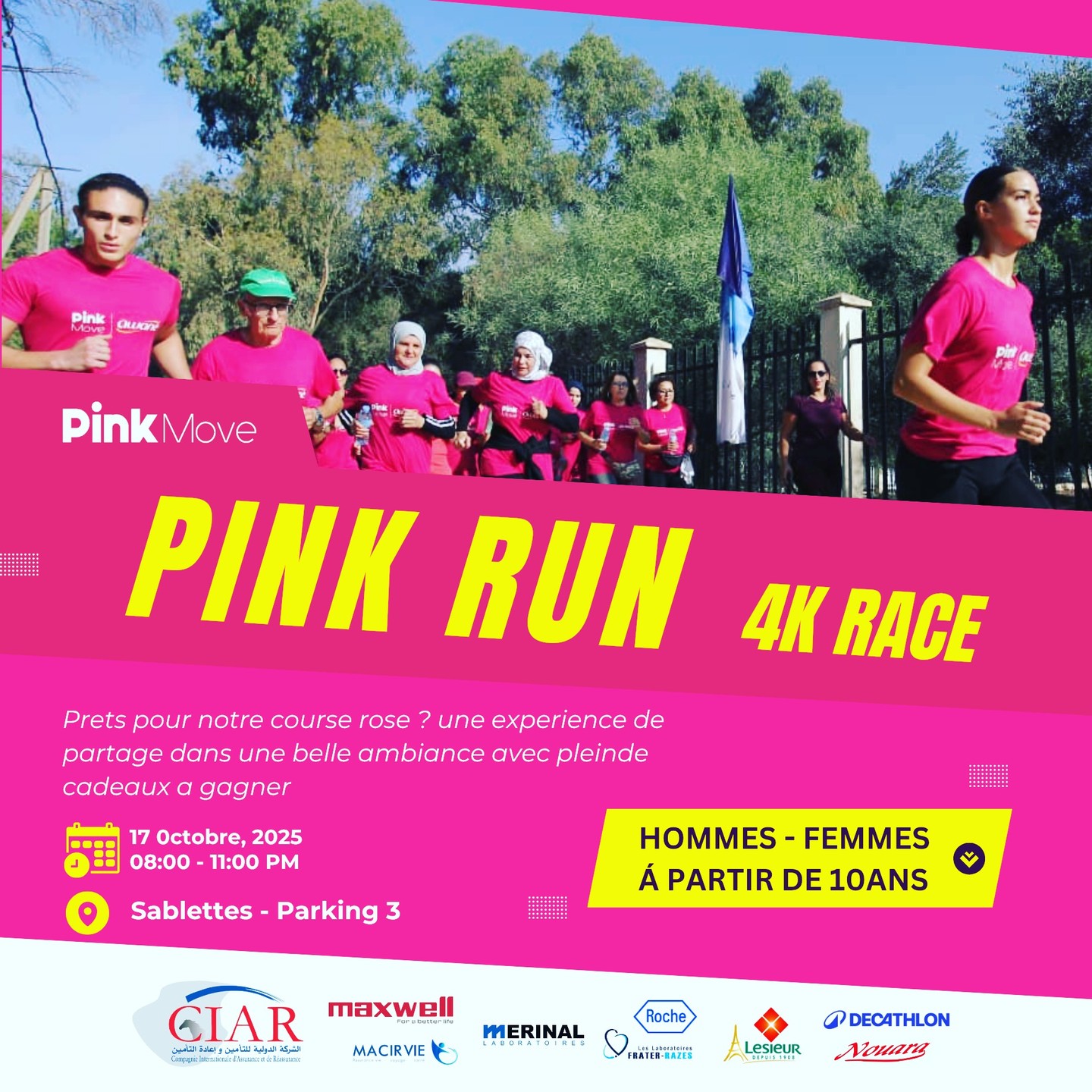 Pink Run Alger 2025 – 3 km
